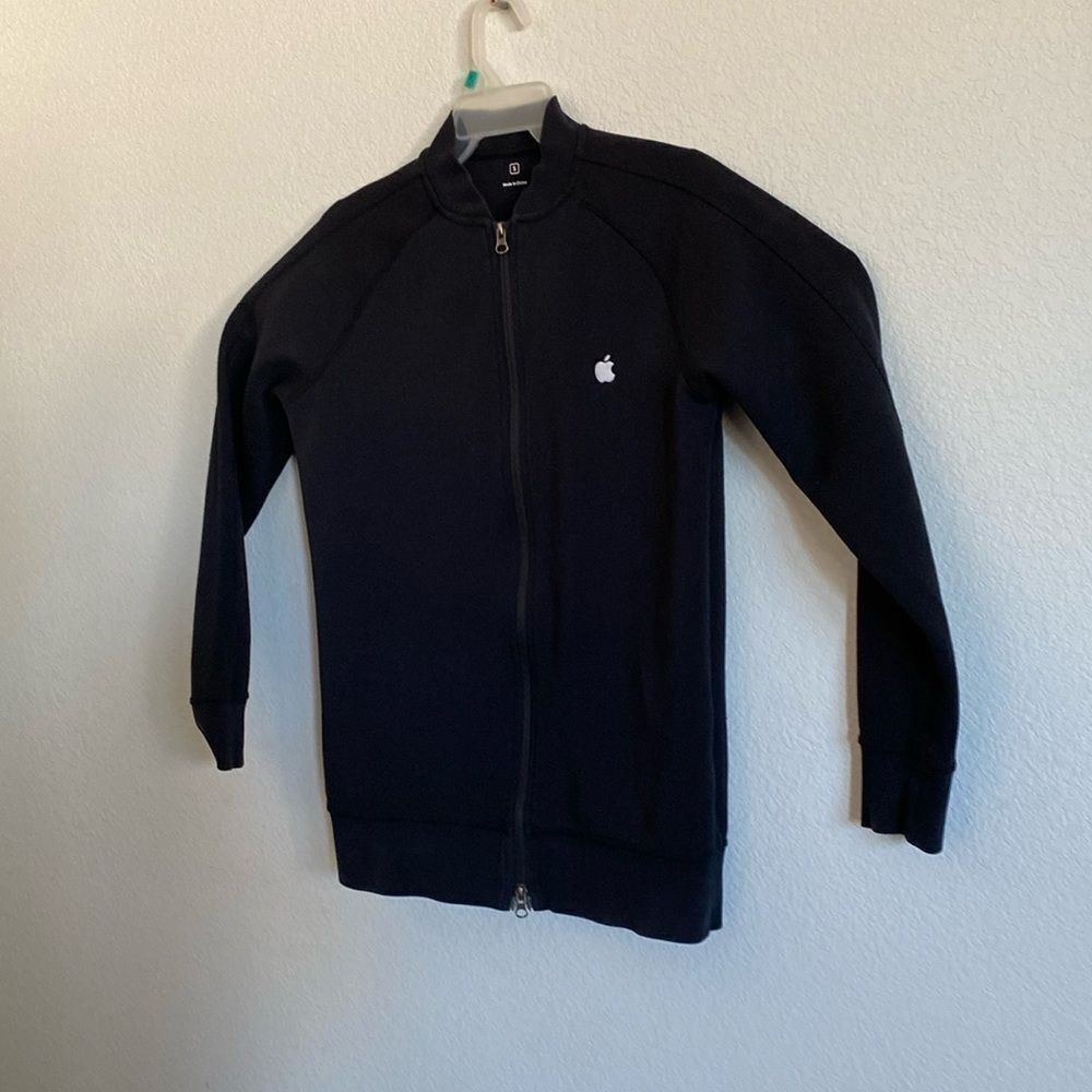 Apple Full Zip Black Jacket Size S in good condition.